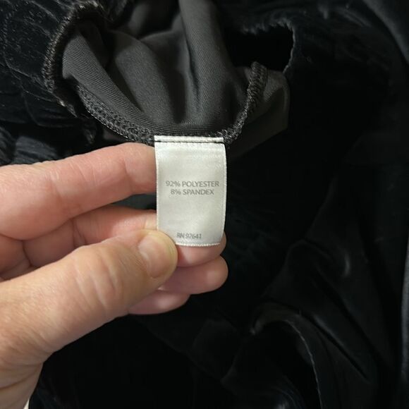 J.Jill 2X Black Wearever Collection Velour Wide Leg Pull-on Pants with Pockets - Picture 8 of 9